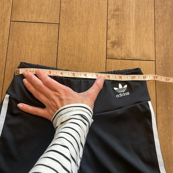 Adidas Women's Black High Waist Biker cycling Shorts tights light fabric SIZE XS - Picture 10 of 10